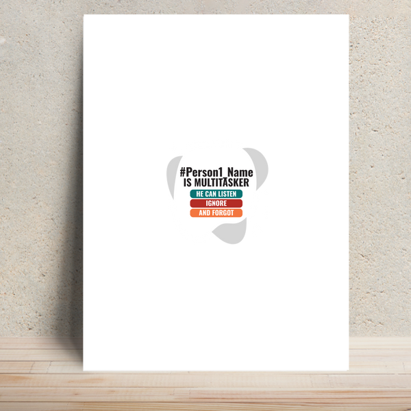 Personalized Humorous Poster for Friend - Everyday Gift - Metal Posters Printing 11.7x15.7 Inch 1860