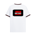 Ringer T-shirt | Unisex | DTG Print | Contrast Trim | Men's, Women's | Personalized | DTG | Bold | Rebellion | Individuality | Everyday | Empowering - back - Maroon off white - mockup 2