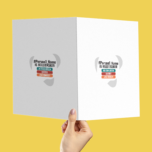 Personalized Humorous Accessory for Friend - Everyday Gift - Greeting Cards Printing Accessory 1886