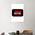 Acrylic Poster | 3mm Glossy Finish | UV Printed | Self-Adhesive Wall Mount | Unisex | Personalized | Bold | Rebellion | Individuality | Everyday | Empowering - front_5 - A3 Poster - White - mockup 5