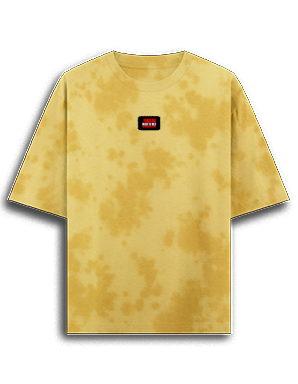 Tie Dye Oversized T-Shirt | Unisex Relaxed Fit | 260 GSM Cotton Blend | Pre-Shrunk, Bio-Washed, Drop Shoulder | Adult | Personalized | DTF | Bold | Rebellion | Individuality | Everyday | Empowering - front - mockup 1