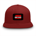 Classic Snapback Cap | Adjustable One-Size | Heavy Cotton DTG Printed | Flat Brim Structured | Unisex Adults | Personalized | DTG | Bold | Rebellion | Individuality | Everyday | Empowering - front - Red - mockup 1