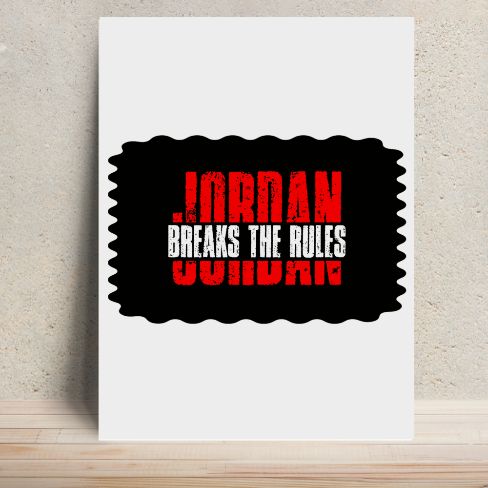 Metal Posters | 8x11.7 & 11.7x15.7 in | 1mm Thick Metal | Magnetic Mount, Waterproof, Glossy Finish | Unisex Home Decor | Personalized | Bold | Rebellion | Individuality | Everyday | Empowering - front - White - mockup 1