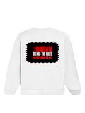 Oversized Sweatshirt | Roomy Relaxed Fit | 400 GSM Cotton Blend | Pre-Shrunk Drop Shoulder | Unisex Adult | Personalized | DTG | Bold | Rebellion | Individuality | Everyday | Empowering - back - White - mockup 2