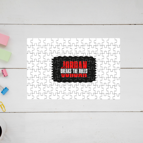 Jigsaw Puzzle | 120 Pieces A4 Size | Recycled Paper Semi-Gloss Finish | Engaging Entertainment Brain Booster | Unisex All Ages | Personalized | Bold | Rebellion | Individuality | Everyday | Empowering - front - mockup 1