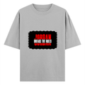 Oversized Standard T-Shirt | Unisex Relaxed Fit | 100% Super Combed Cotton DTG | Soft, Breathable & Durable | Adult | Personalized | DTG | Bold | Rebellion | Individuality | Everyday | Empowering - front - Grey Melange - mockup 1