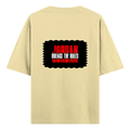 Oversized Standard T-Shirt | Unisex Relaxed Fit | 100% Super Combed Cotton DTG | Soft, Breathable & Durable | Adult | Personalized | DTG | Bold | Rebellion | Individuality | Everyday | Empowering - back - Beige - mockup 2