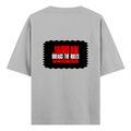 Oversized Standard T-Shirt | Unisex Relaxed Fit | 100% Super Combed Cotton DTG | Soft, Breathable & Durable | Adult | Personalized | DTG | Bold | Rebellion | Individuality | Everyday | Empowering - back - Grey Melange - mockup 2