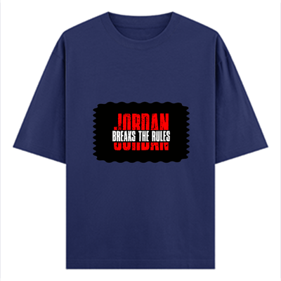 Oversized Classic T-Shirt | Unisex Oversized Fit | 100% Super-Combed Cotton | Pre-Shrunk & Ribbed Neck | Adults | Personalized | DTG | Bold | Rebellion | Individuality | Everyday | Empowering - front - Royal Blue - mockup 1
