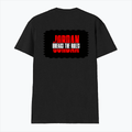 Men's V-Neck T-Shirt | Regular Fit | 180 GSM Bio-Washed Cotton | DTG Print | Durable | Personalized | DTG | Bold | Rebellion | Individuality | Everyday | Empowering - back - Black - mockup 2