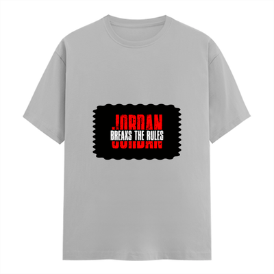 Female Classic Crew T-Shirt | Women's Regular Fit | 180 GSM Bio-Washed Cotton | Double Stitched, Pre-Shrunk | Personalized | DTG | Bold | Rebellion | Individuality | Everyday | Empowering - front - Grey Melange - mockup 1