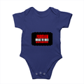 Baby Romper | 0-12 Months Regular Fit | 180 GSM Bio-Washed Cotton Blend | Double Stitched, Pre-Shrunk | Unisex | Personalized | DTF | Bold | Rebellion | Individuality | Everyday | Empowering - front - Royal Blue - mockup 1