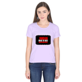 Women's Classic Crew T-Shirt | Regular Fit | 180 GSM Bio-Washed Cotton | DTF Print Ready | Double Stitched, Pre-Shrunk | Personalized | DTF | Bold | Rebellion | Individuality | Everyday | Empowering - front - Lavender - mockup 1