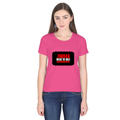 Women's Classic Crew T-Shirt | Regular Fit | 180 GSM Bio-Washed Cotton | DTF Print Ready | Double Stitched, Pre-Shrunk | Personalized | DTF | Bold | Rebellion | Individuality | Everyday | Empowering - front - Pink - mockup 1