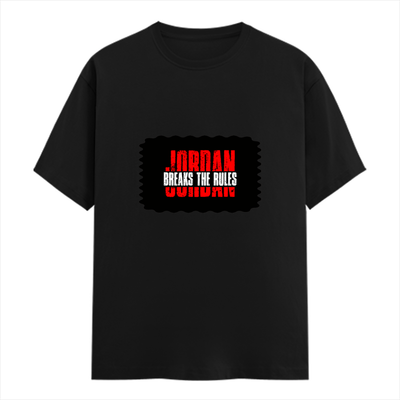 Men's Classic Crew T-Shirt | Regular Fit | 180 GSM Bio-Washed Cotton | DTF Print Ready | Pre-Shrunk, Durable | Personalized | DTF | Bold | Rebellion | Individuality | Everyday | Empowering - front - Black - mockup 1