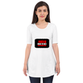 Female Maternity Dress | Regular Fit | DTG Print | Comfortable & Expressive | Unisex | Personalized | DTG | Bold | Rebellion | Individuality | Everyday | Empowering - front - White - mockup 1