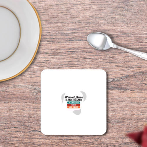 Personalized Humorous Accessory for Friend - Everyday Gift - Coasters Printing Square Accessory 1954