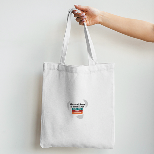 Personalized Humorous Tote Bag Non Zipper for Friend - Everyday Gift