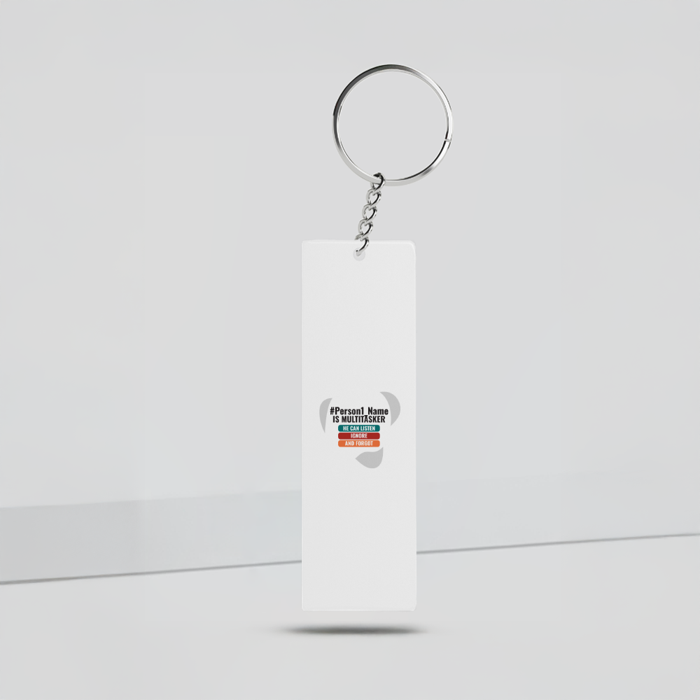 Personalized Humorous Keychain for Friend - Everyday Gift - Keychain Printing Slim 1985