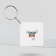 Personalized Humorous Keychain for Friend - Everyday Gift - Keychain Printing Square 1986