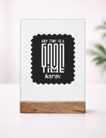Acrylic Photo Frame | 5x7 Tabletop Display | UV Printed Acrylic & Wood Stand | Personalized Gift & Home Decor | Personalized | Modern | Positive Outlook | Everyday | Positive - front_1 - mockup 2
