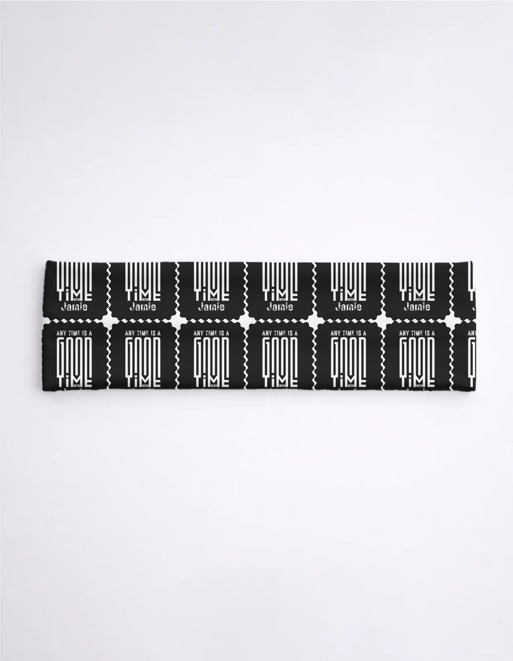 Headband | One Size Fits All | Polyspandex Blend | Quick-Dry, Non-Slip, 4-Way Stretch | Unisex | Personalized | Modern | Positive Outlook | Everyday | Positive - front - mockup 1