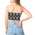 Female Tube Top | All Over Print | Poly-Spandex | Breathable, Wrinkle-Free | Women's | Personalized | Modern | Positive Outlook | Everyday | Positive - back - White - mockup 2