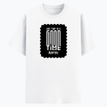 Cotton Stretch T-Shirt | Unisex Adult | 95% Cotton 5% Spandex Blend | 240 GSM, Breathable, Flexible | DTF Print Ready | Personalized | DTF | Modern | Positive Outlook | Everyday | Positive - front - White - mockup 1