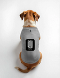 Dog T-Shirts | All Sizes | 100% Cotton 240 GSM DTG | Adjustable Neck, Sleeveless, Breathable | Pet | Personalized | DTG | Modern | Positive Outlook | Everyday | Positive - front - Grey Melange - mockup 1