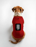 Dog T-Shirts | All Sizes | 100% Cotton 240 GSM DTG | Adjustable Neck, Sleeveless, Breathable | Pet | Personalized | DTG | Modern | Positive Outlook | Everyday | Positive - front - Red - mockup 1