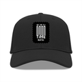 Baseball Ottoman Cap | Universal Fit Adjustable | Polyester Fabric | Structured, Lightweight, Breathable | Unisex Adults | Personalized | Embroidery | Modern | Positive Outlook | Everyday | Positive - front - Black - mockup 1