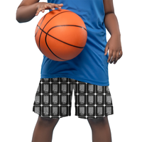 Kids AOP Sports Shorts | Unisex Fit | 170 GSM Polyester | Breathable, Pockets, Drawstring | Boys & Girls | Personalized | Modern | Positive Outlook | Everyday | Positive