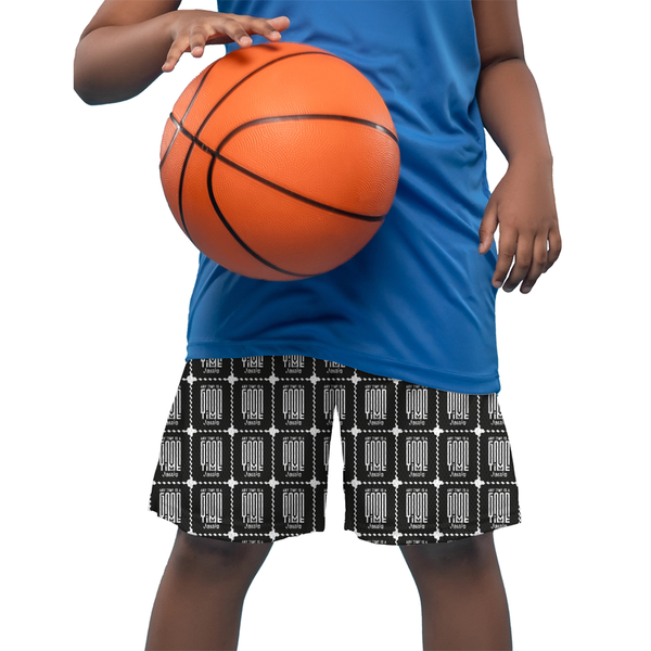Kids AOP Sports Shorts | Unisex Fit | 170 GSM Polyester | Breathable, Pockets, Drawstring | Boys & Girls | Personalized | Modern | Positive Outlook | Everyday | Positive
