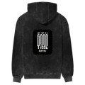 Acid Wash Hoodie | Unisex Regular Fit | 100% Super-Combed Cotton, 300 GSM | Embroidery | Pre-Shrunk, Derby Ribbed Hems & Cuffs | Personalized | Modern | Positive Outlook | Everyday | Positive - back - mockup 2