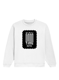 Oversized Sweatshirt | Roomy Relaxed Fit | 400 GSM Cotton Blend | Pre-Shrunk Drop Shoulder | Unisex Adult | Personalized | DTG | Modern | Positive Outlook | Everyday | Positive