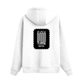 Oversized Hoodie | Unisex Relaxed Fit | 400 GSM Cotton Blend | DTG Printed | Drop Shoulder, Pre-Shrunk | Adults | Personalized | DTG | Modern | Positive Outlook | Everyday | Positive - back - White - mockup 2