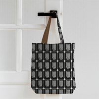 AOP Tote bags Zipper | Standard Size | Premium Canvas All-Over Print | Durable Multi-purpose | Unisex | Personalized | Modern | Positive Outlook | Everyday | Positive