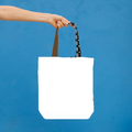 AOP Tote bags Zipper | Standard Size | Premium Canvas All-Over Print | Durable Multi-purpose | Unisex | Personalized | Modern | Positive Outlook | Everyday | Positive - handle - mockup 2