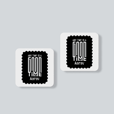 Fridge Magnet | Square | Durable Acrylic | UV Print, Strong Hold | Home & Living, Unisex | Personalized | Modern | Positive Outlook | Everyday | Positive - front - White - mockup 1