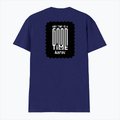 Male V Neck T-Shirt | Regular Fit | 180 GSM Bio-Washed Cotton | DTF Print | Double Stitched, Pre-Shrunk | Men | Personalized | DTF | Modern | Positive Outlook | Everyday | Positive - back - Royal Blue - mockup 2