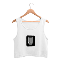 Women's Crop Tank Top | Regular Fit | 180 GSM Bio-Washed Cotton | Double Stitched, Pre-Shrunk | Everyday Wear | Personalized | DTG | Modern | Positive Outlook | Everyday | Positive