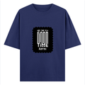 Oversized Classic T-Shirt | Unisex Oversized Fit | 100% Super-Combed Cotton | Embroidery, Pre-Shrunk, Ribbed Neck | Adult | Personalized | Embroidery | Modern | Positive Outlook | Everyday | Positive - front - Royal Blue - mockup 1