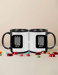 Black Coffee Mug | 11 oz Unisex | Ceramic Sublimation | Fade-Proof Glossy Finish | Personalized | Modern | Positive Outlook | Everyday | Positive