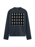 Male Full Sleeve T-Shirt | Regular Fit Men's | 180 GSM Bio-Washed Cotton Blend | DTG Print | Double Stitched Seam, Ribbed Neck | Personalized | DTG | Modern | Positive Outlook | Everyday | Positive - front - Navy Blue - mockup 1
