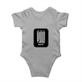 Rompers | Regular Fit Baby & Toddler | Bio-Washed Cotton | Double Stitched, Pre-Shrunk | Unisex | Personalized | DTG | Modern | Positive Outlook | Everyday | Positive - back - Grey Melange - mockup 2