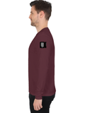 Male Full Sleeve T-Shirt | Regular Fit | 180 GSM Bio-Washed Cotton Blend | Double Stitched & Pre-Shrunk | Men | Personalized | DTF | Modern | Positive Outlook | Everyday | Positive - left sleeve - Maroon - mockup 5