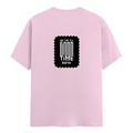 Men's Classic Crew T-Shirt | Regular Fit | 180 GSM Bio-Washed Cotton | DTF Print Ready | Pre-Shrunk, Durable | Personalized | DTF | Modern | Positive Outlook | Everyday | Positive - back - Light Baby Pink - mockup 2