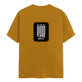 Men's Classic Crew T-Shirt | Regular Fit | 180 GSM Bio-Washed Cotton | DTF Print Ready | Pre-Shrunk, Durable | Personalized | DTF | Modern | Positive Outlook | Everyday | Positive - back - Mustard Yellow - mockup 2