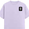 Men's Classic Crew T-Shirt | Regular Fit | 180 GSM Bio-Washed Cotton | DTF Print Ready | Pre-Shrunk, Durable | Personalized | DTF | Modern | Positive Outlook | Everyday | Positive - left pocket - Lavender - mockup 3