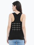 Women's Tank Top | Regular Fit | 180 GSM Bio-Washed Cotton | DTG Print | Pre-Shrunk, Double-Stitched | Personalized | DTG | Modern | Positive Outlook | Everyday | Positive - back - Black - mockup 2